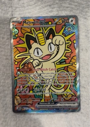 Meowth ex, graded 9.5