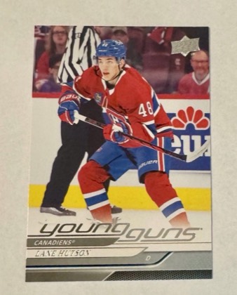 2024-25 Upper Deck Series 1 Young Guns Lane Hutson, graded 9.0