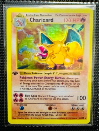 Charizard, graded 5.0