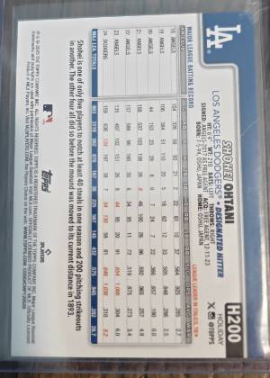 Shohei Ohtani, graded 9.0