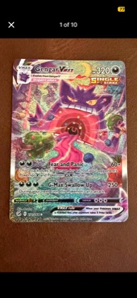 Gengar VMAX (Alternate Art Secret), graded 9.0
