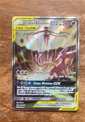 Espeon & Deoxys GX - SM240, graded 9.0