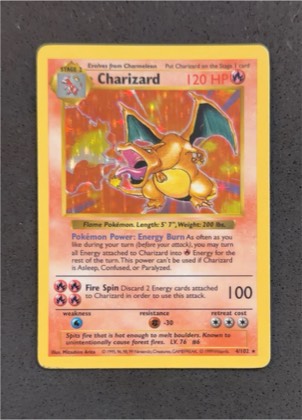 Charizard, graded 4.0