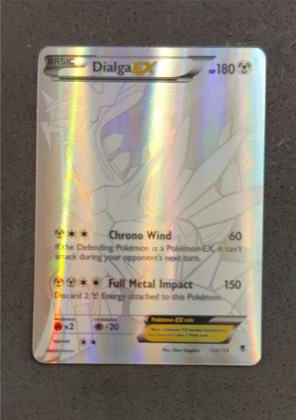 Dialga EX (122 Secret Rare), graded 9.5