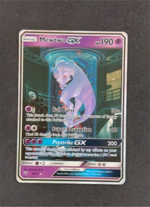 Mewtwo GX (Secret Shining), graded 9.5