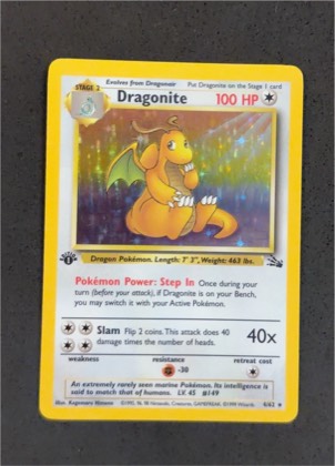Dragonite (4), graded 5.0