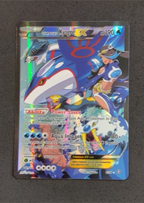 Team Aqua's Kyogre EX, graded 7.0
