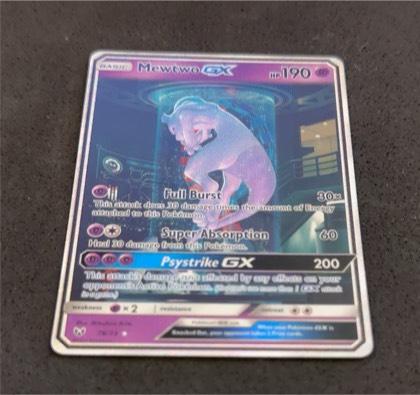 Mewtwo GX (Secret Shining), graded 9.5