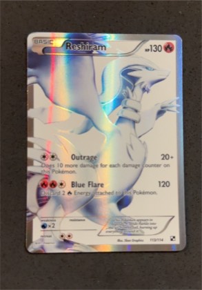 Reshiram (113 Full Art), graded 9.5