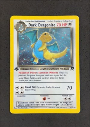 Dark Dragonite (5), graded 7.5