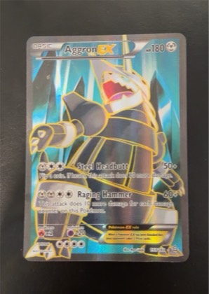 Aggron EX (153 Full Art), graded 9.5
