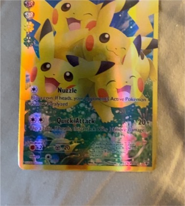 Pikachu (Full Art) graded 9