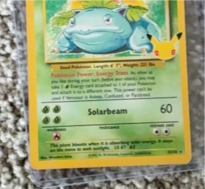 Venusaur graded 6 & below