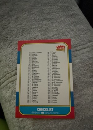 Checklist, graded 7.5