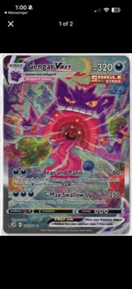 Gengar VMAX, graded 8.5