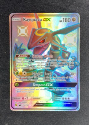 Rayquaza GX, graded 8.5