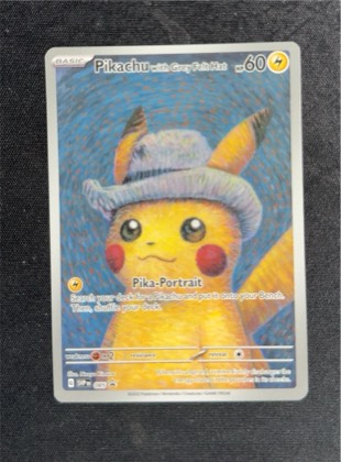 Pikachu with Grey Felt Hat, graded 8.5