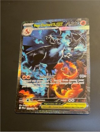 Mega Charizard X ex graded 6 & below