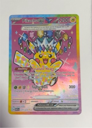 Pikachu ex graded 9.5