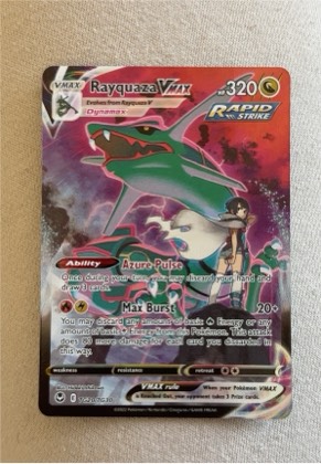 Rayquaza VMAX, graded 8.5