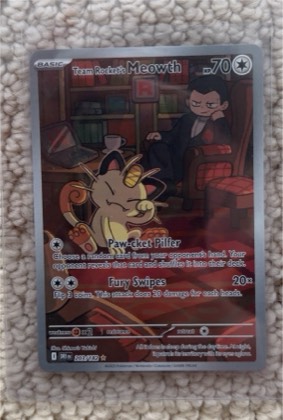 Team Rocket's Meowth, graded 9.0