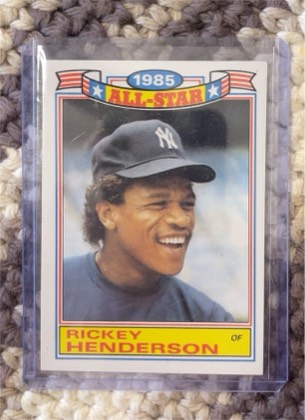 Rickey Henderson, graded 8.5