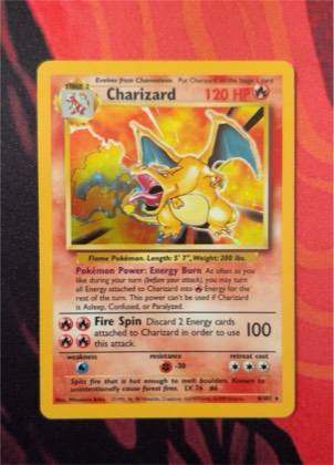 Charizard, graded 7.5
