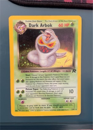 Dark Arbok, graded 6.5