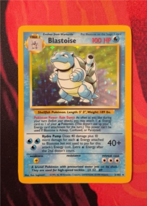 Blastoise, graded 8.0