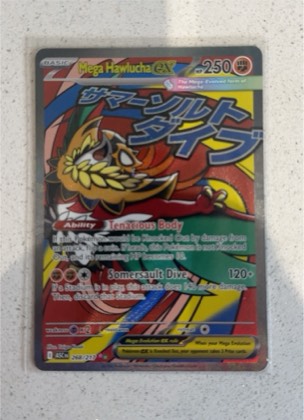 Mega Hawlucha EX, graded 8.5