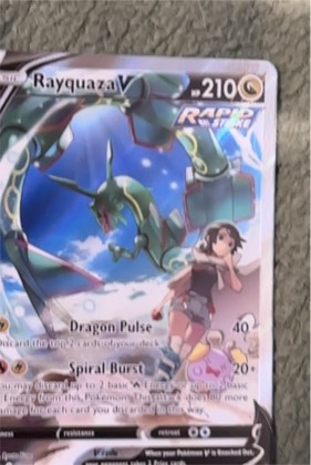 Rayquaza V, graded 9.0