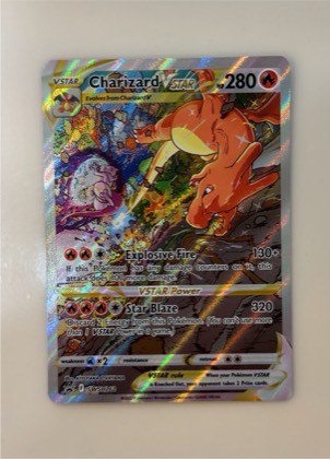 Charizard VSTAR - SWSH262, graded 9.0