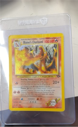 Blaine's Charizard graded 6 & below