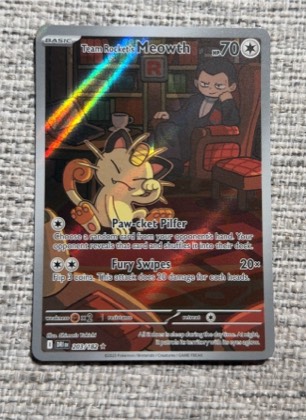 Team Rocket's Meowth, graded 9.0