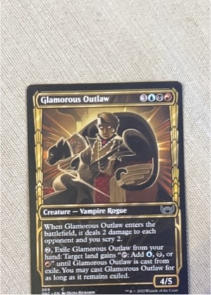 Glamorous Outlaw (Showcase), graded 8.0