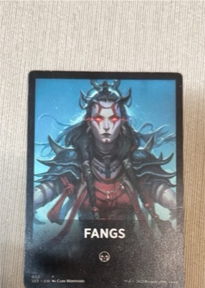 Fangs Theme Card, graded 8.5