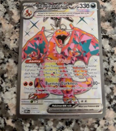 Charizard ex graded 9