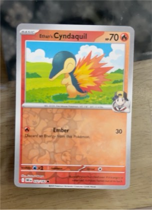 Ethan's Cyndaquil, graded 9.5