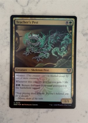 Teacher's Pest, graded 8.5