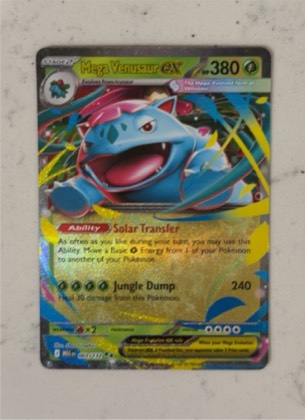 Mega Venusaur ex - 003/132, graded 3.5