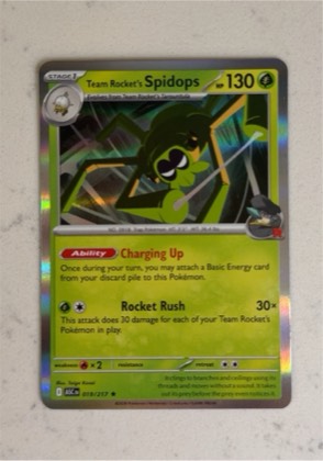 Team Rocket's Spidops graded 6 & below