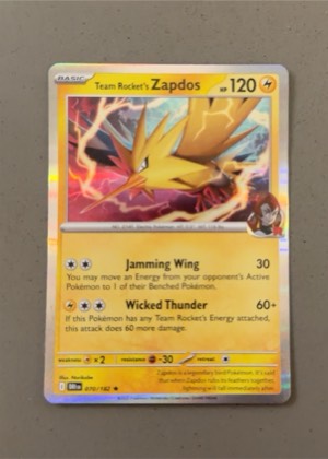 Team Rocket's Zapdos, graded 8.5
