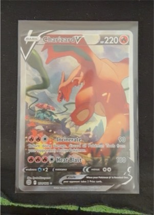 Charizard V (Alternate Full Art) graded 8.5