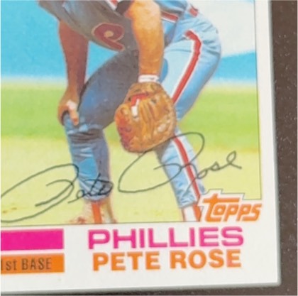 Pete Rose, graded 8.5