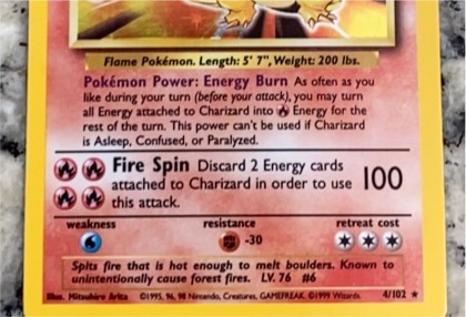 Charizard, graded 2.0