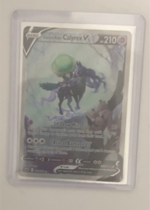 Shadow Rider Calyrex V (Alternate Full Art), graded 9.0