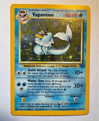 Vaporeon, graded 7.5