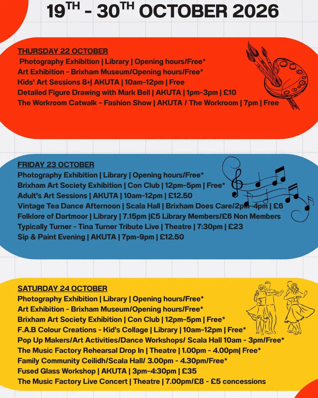 F.A.B. Festival of Arts, Brixham 2026