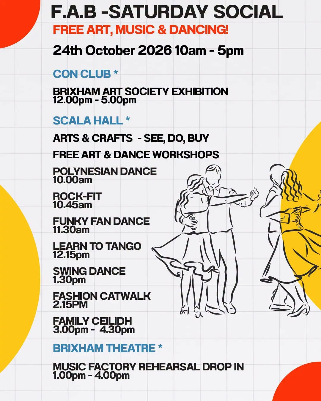 F.A.B. Festival of Arts, Brixham 2026