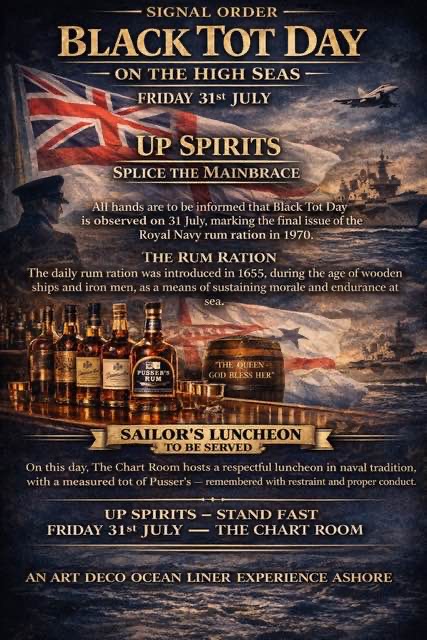 Black Tot Day on the High Seas